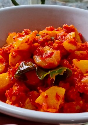 Foto resep Balado Udang Kentang