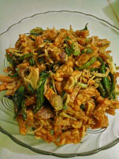 Foto resep Oseng tempe teri cabe ijo