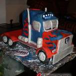 Τούρτα φορτηγό Optimus Prime