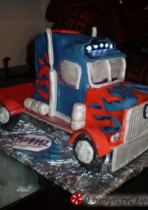 Φωτογραφία της συνταγής Τούρτα φορτηγό Optimus Prime