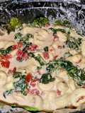 Larry's crockpot spinach and cheese tortellini