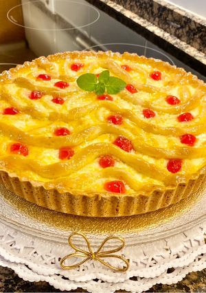 Una foto de Pastel de mantequilla con ricotta (Butter cake with ricotta)