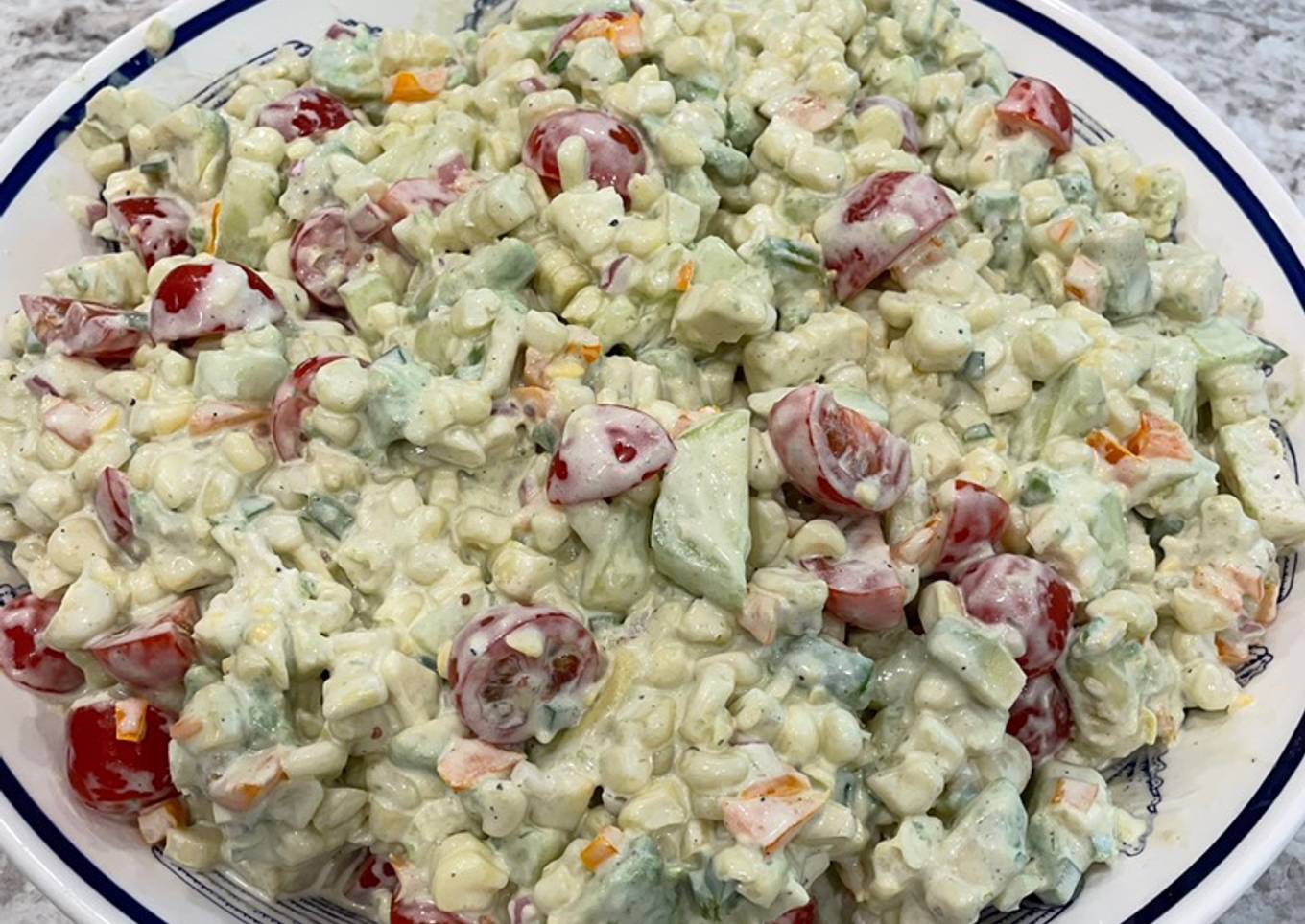 Corn salad - creamy style