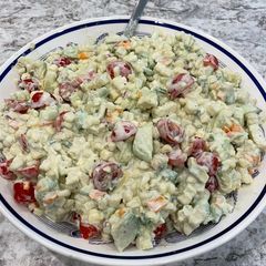 A picture of Corn salad - creamy style.