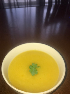 Una foto de Crema de calabaza