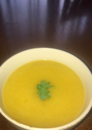 Una foto de Crema de calabaza