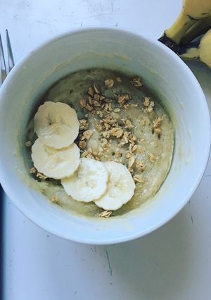 A picture of Microwave Healthy Banana Cake!.