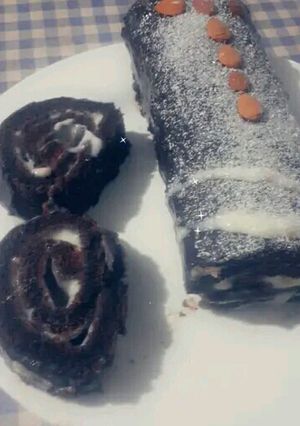 صورة لوصفة سويسرول شيكولاتة