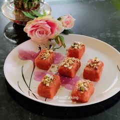 A picture of Carrot 🥕 Burfi.