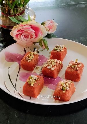 A picture of Carrot 🥕 Burfi.