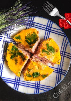 Hình của món Chả khoai hấp.