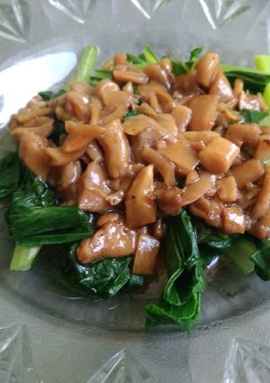 Foto resep Sawi Siram Jamur Lada Hitam
