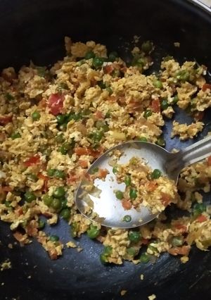 A picture of Egg bhurji.