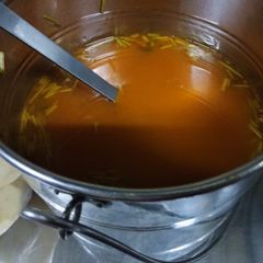 A picture of Tomato rasam.