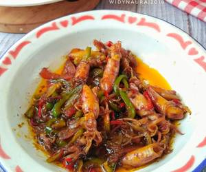 Resep Mudah Cumi asin saus tiram kecap Bandung_RecookWinakartika Gurih Mantul