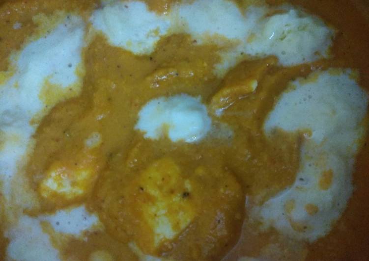MAKE ADDICT! Recipes Paneer butter masala with leftover milk water from  homemade ghee