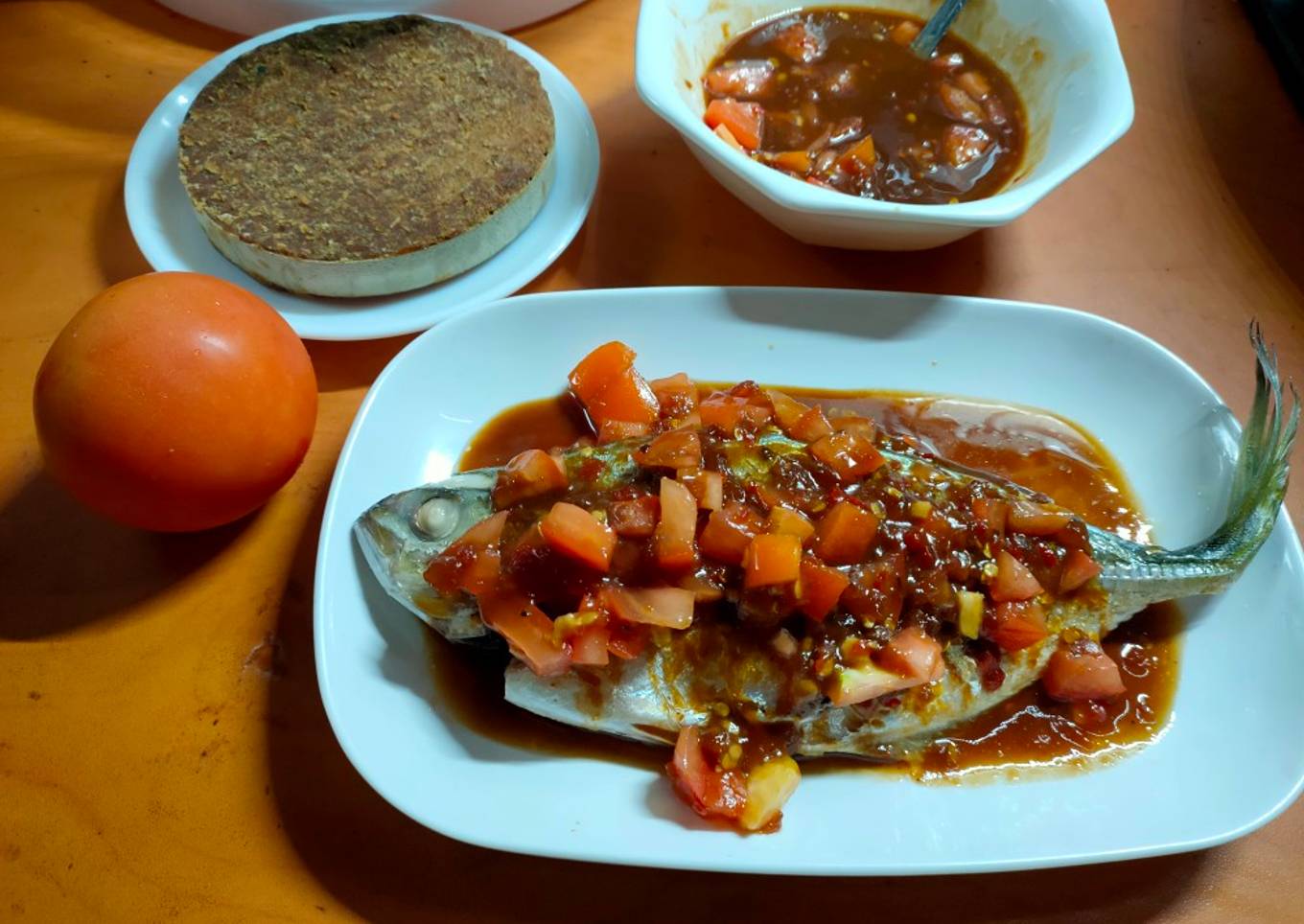 Ikan Bakar dengan Gula Asam Nira