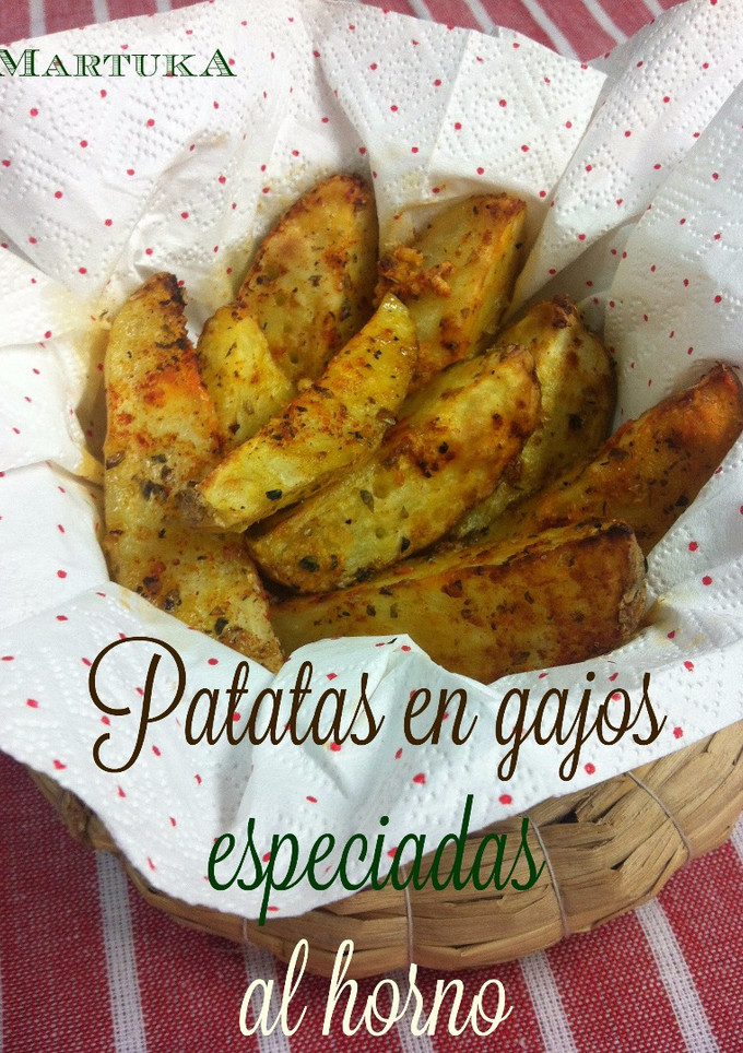 Una foto de Patatas en gajos especiadas al horno