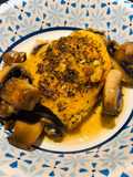 Baked Chicken with Mushrooms 🍄In White Wine 🍷