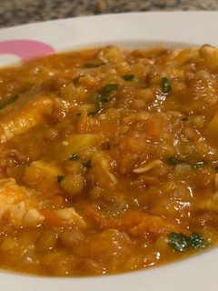 Una foto de Lentejas con pollo