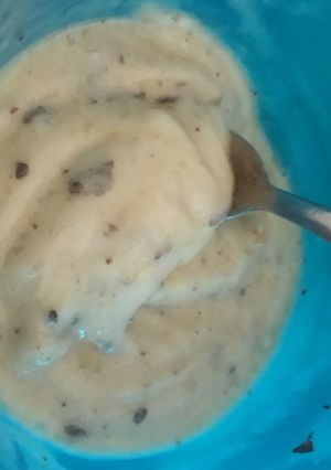 Una foto de Postre Tipo Helado de Banana Casero!