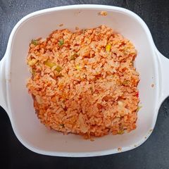 Red Sauce Mexican Egg Rice A picture of Red Sauce Mexican Egg Rice.