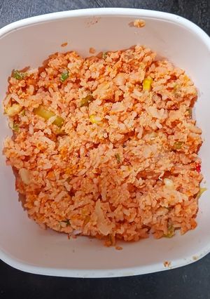 A picture of Red Sauce Mexican Egg Rice.