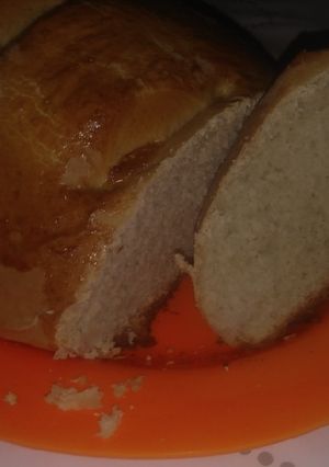 Una foto de Pan casero esponjoso con consejo!