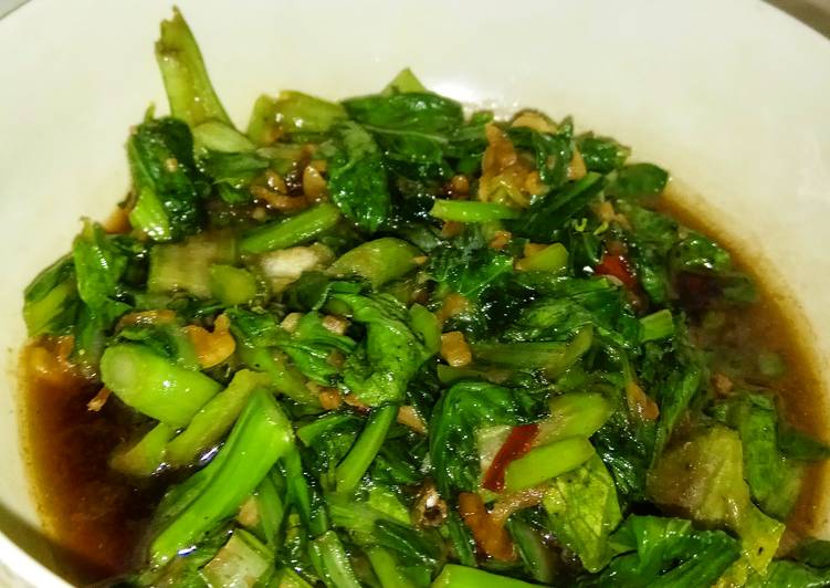Cara Gampang Membuat Tumis sawi sederhana yang Enak Banget