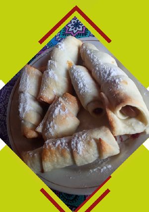 Una foto de Cañoncitos de dulce de leche