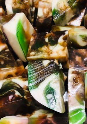 Hình của món Rau câu Sơn Thuỷ.