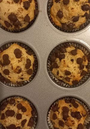 Une photo de Muffins aux pépites de chocolat