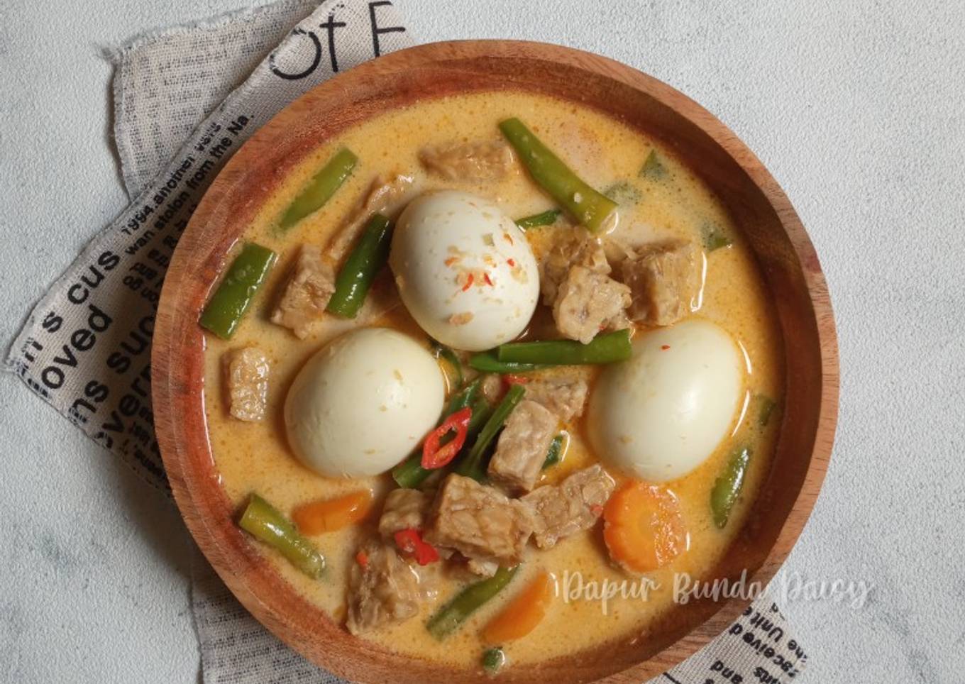 Gangan Tempe Telur Besantan