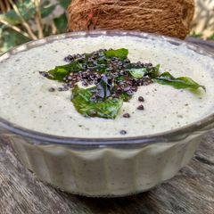 Coconut chutney A picture of Coconut chutney.