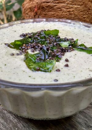 A picture of Coconut chutney.