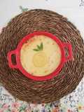 Fiadone à l'italienne, infusion verveine aux pépites de citron