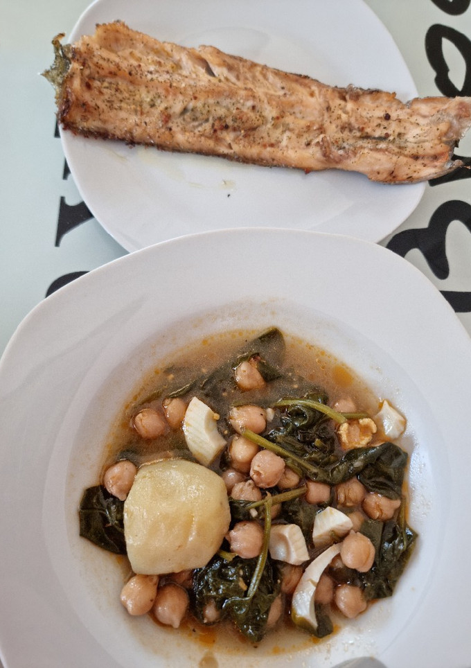 Una foto de Trucha al horno