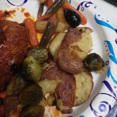 A picture of Roasted Vegetables for Beef Braciole.