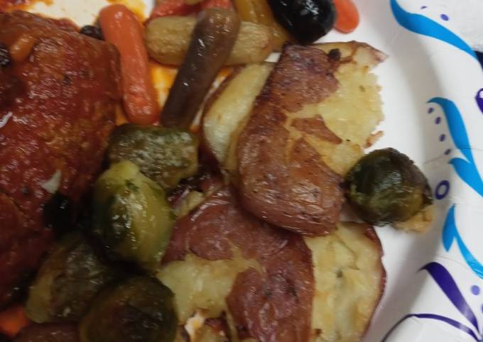 Roasted Vegetables for Beef Braciole