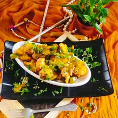 A picture of Cauliflower pepper fry (Gobhi pepper fry snacks).