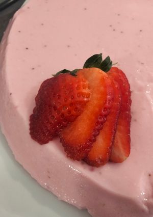 Una foto de Tarta saludable de fresa 🍓