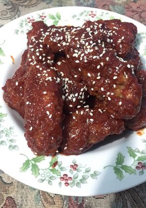 Foto resep Korean Spicy Fried Chicken