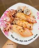 Mực dồn thịt rim nước mắm