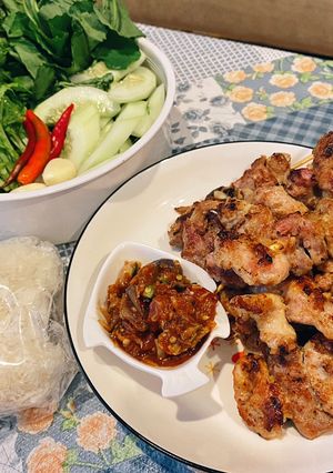 รูปของ หมูปลาร้า +แจ่ว 🐷🐽 ง่ายๆ ค่ะ