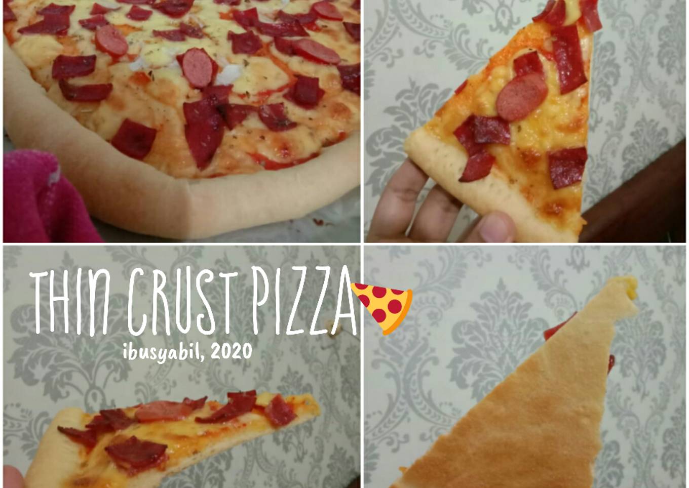 Pizza topping smocked beef & beef sausage
