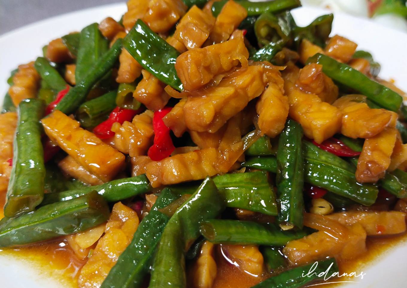 Oseng Tempe Kacang Panjang