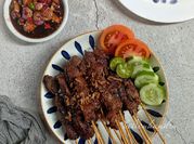 Gambar sate daging kambing