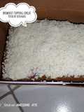 Brownies topping coklat putih