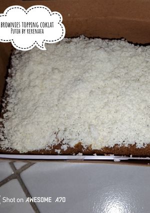 Foto resep Brownies topping coklat putih