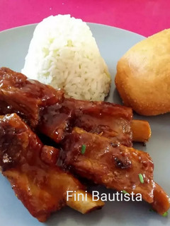 Una foto de Costillas agridulce